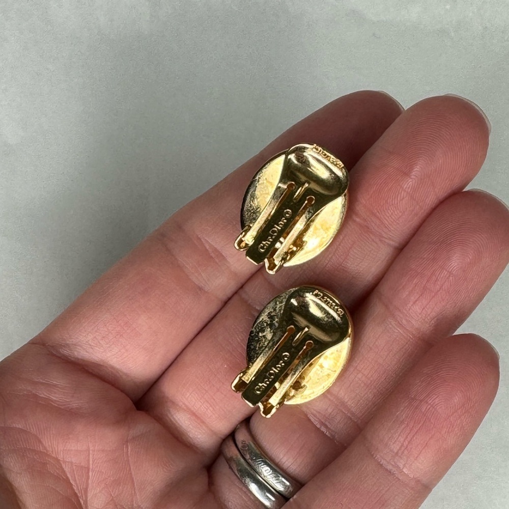 Christian Dior Lapis Earrings - Picture 6 of 7